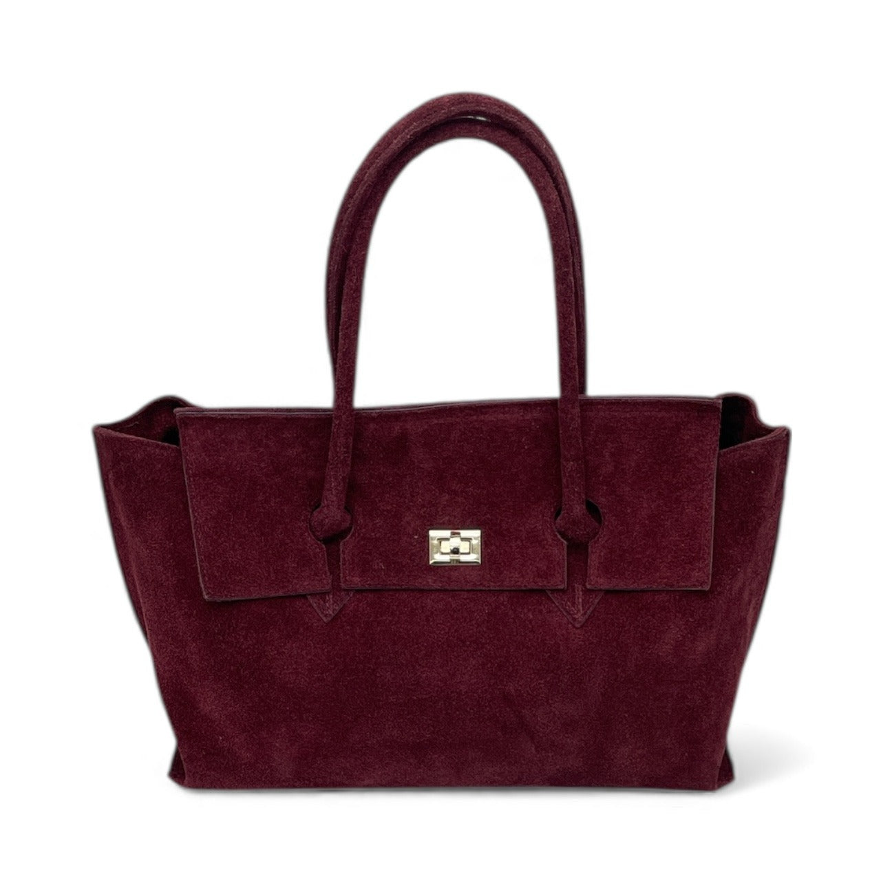 Borsa in pelle scamosciata