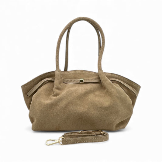 Borsa in Pelle scamosciata