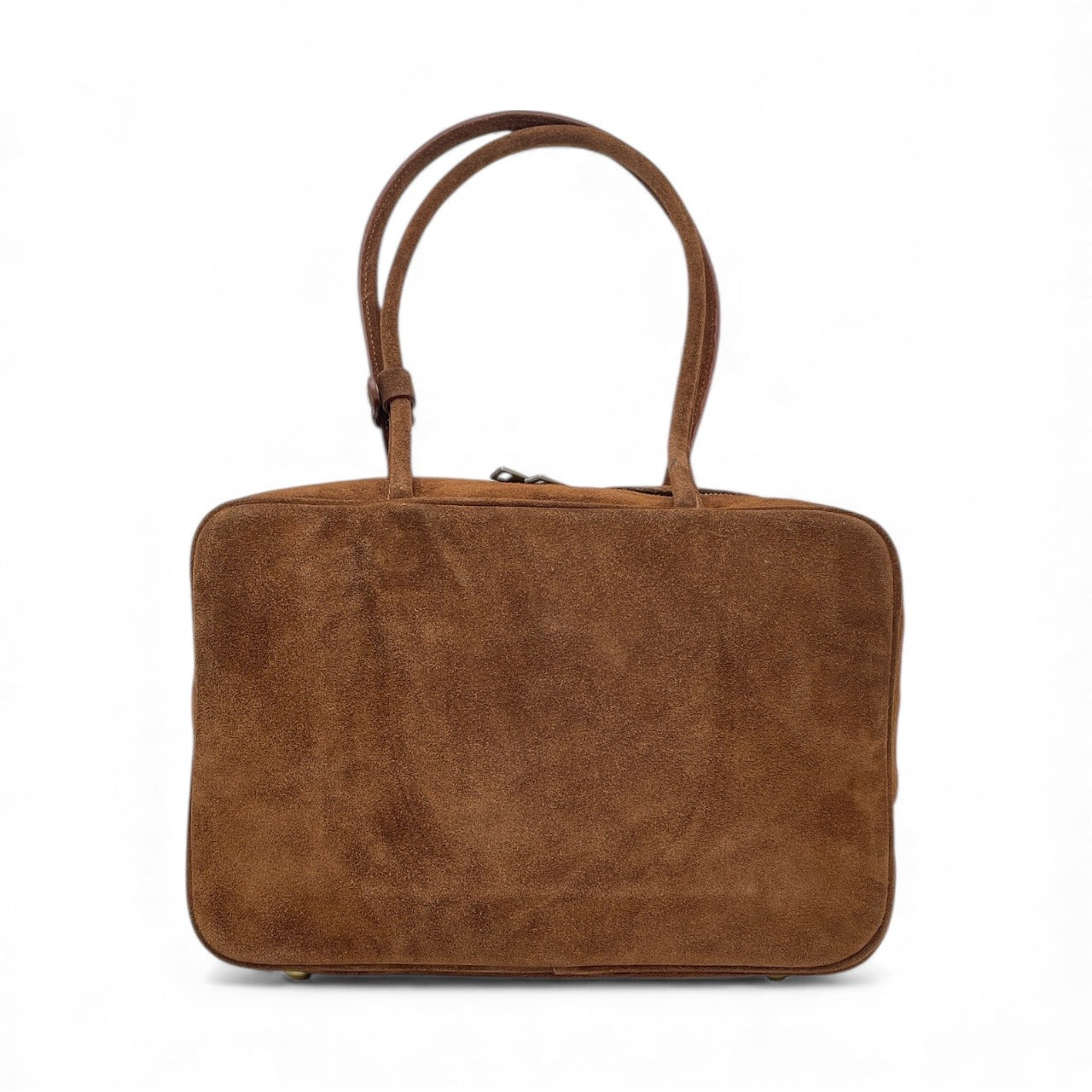 Borsa in pelle scamosciata