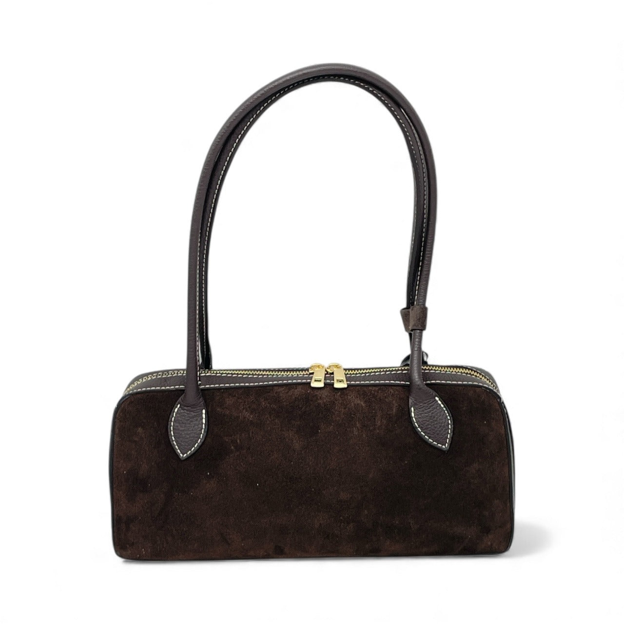 Borsa in pelle scamosciata