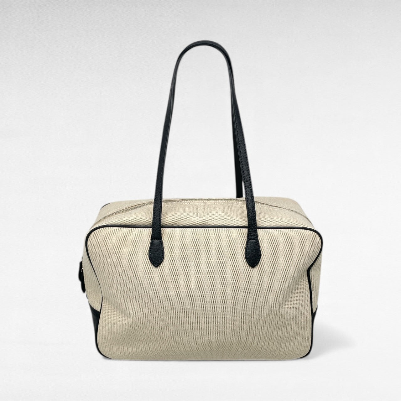 Borsa in tessuto con Pelle canvas