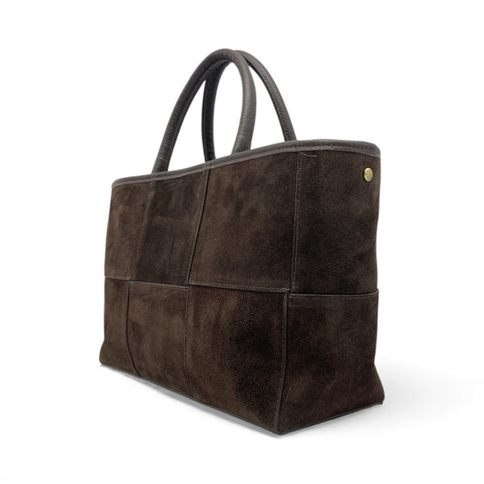 Borsa in pelle scamosciata