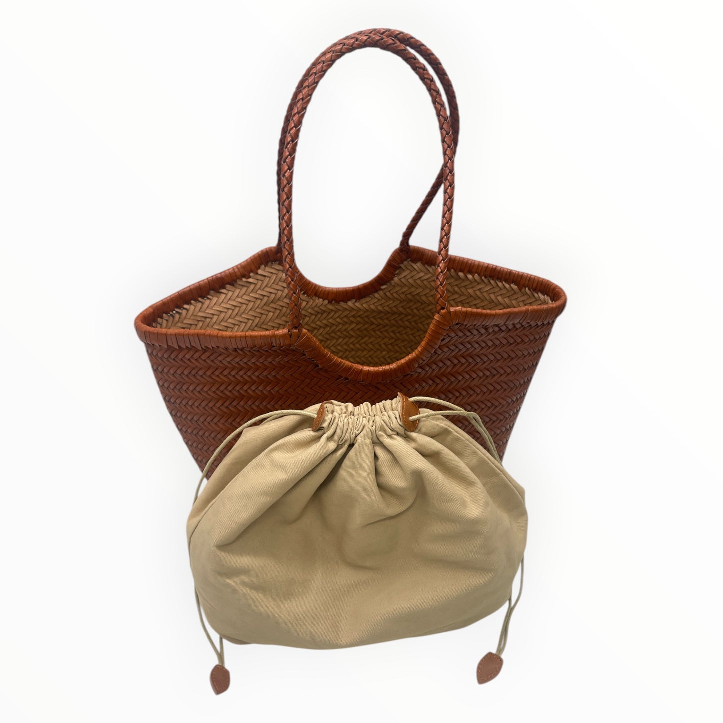 Borsa Tote in Pelle Intrecciata