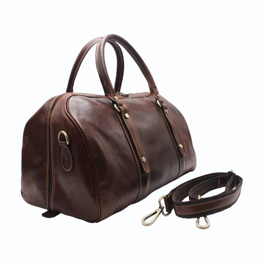 Leather Travel Bag - Made in Italy -