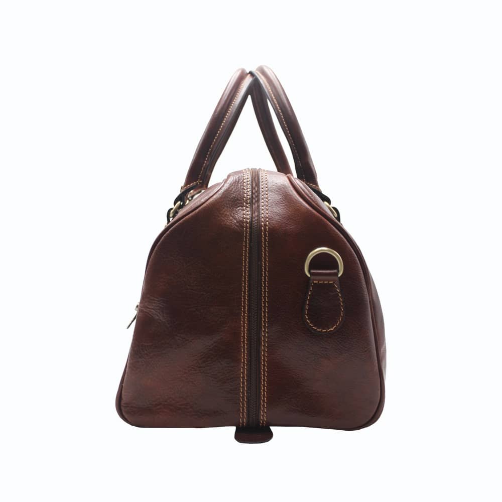 Leather Travel Bag - Made in Italy -