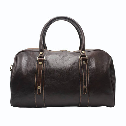 Leather Travel Bag - Made in Italy -