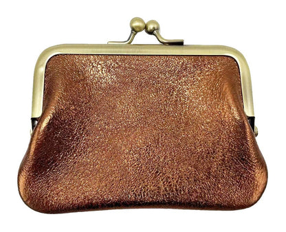 Mini Borsellino in Pelle con Chiusura Clic Clac -Made in Italy-