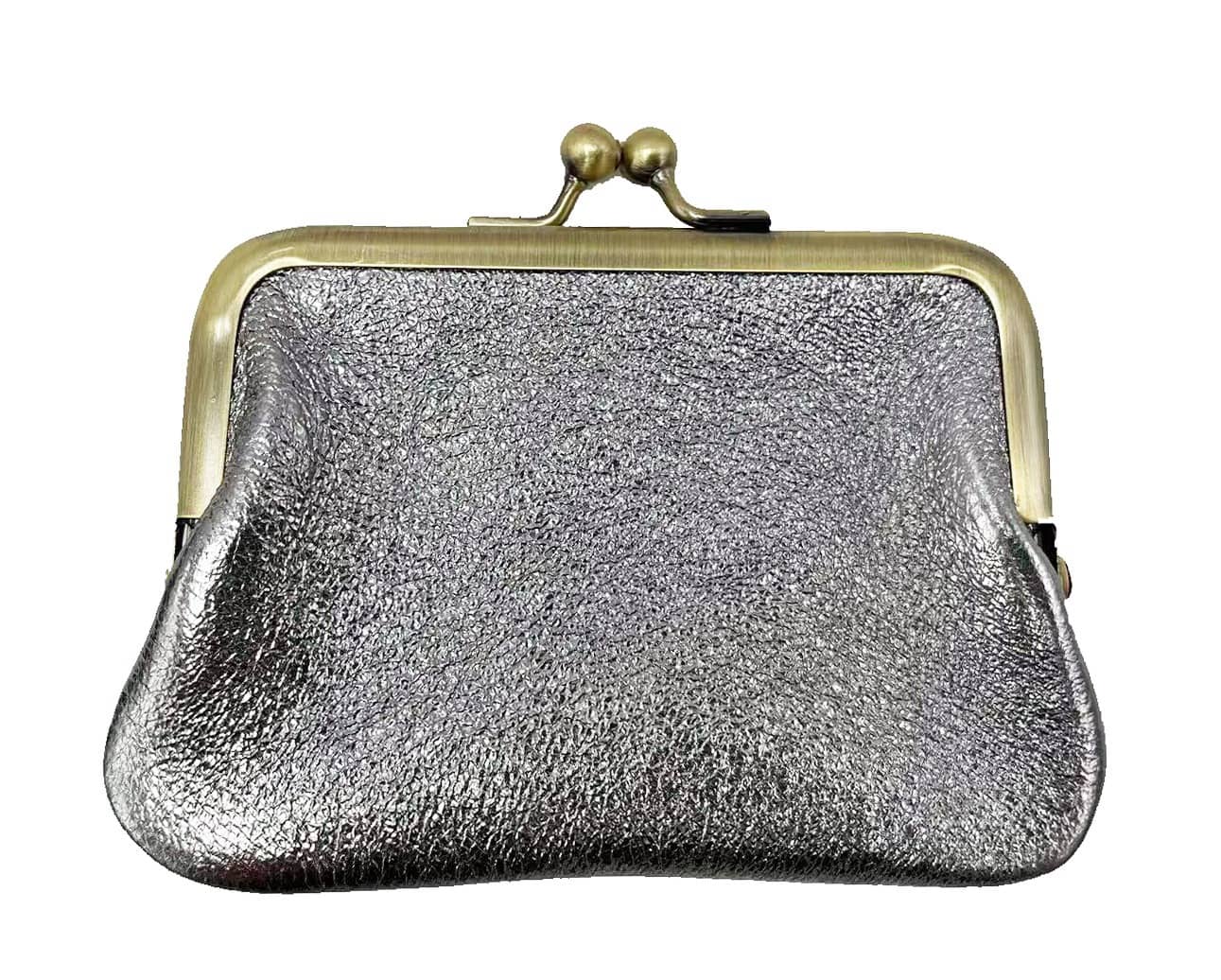 Mini Borsellino in Pelle con Chiusura Clic Clac -Made in Italy-