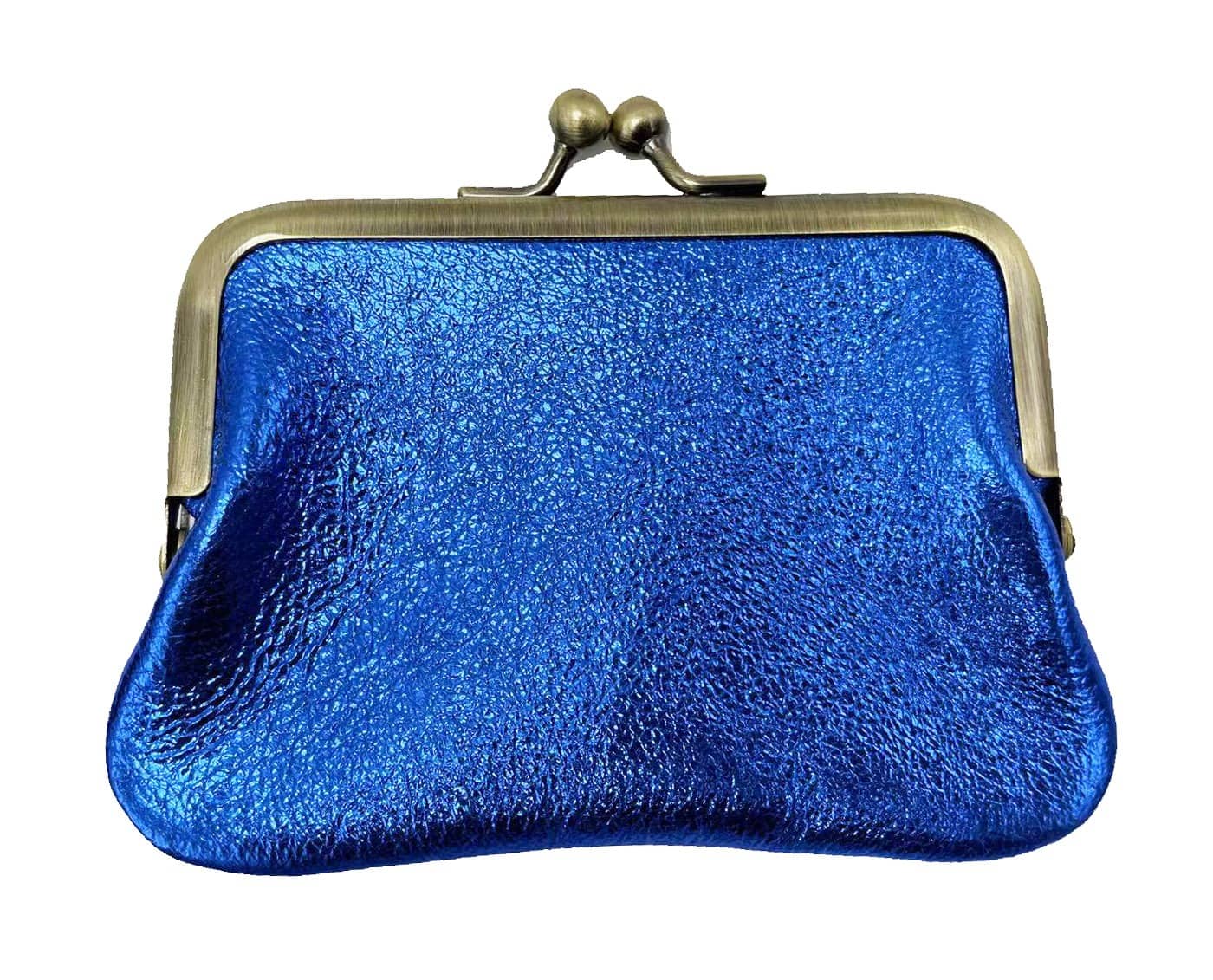 Mini Borsellino in Pelle con Chiusura Clic Clac -Made in Italy-