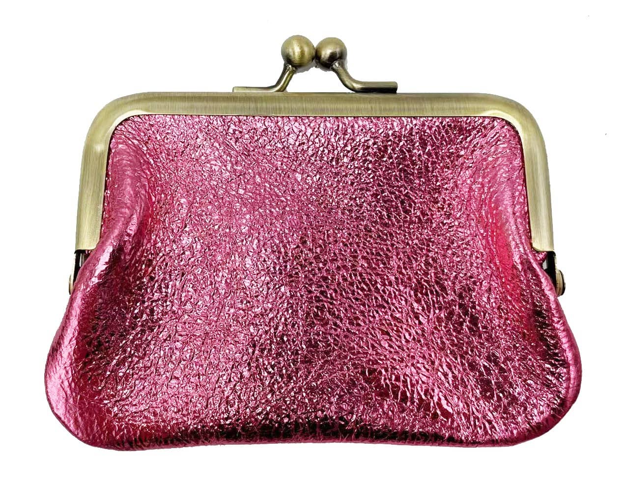 Mini Borsellino in Pelle con Chiusura Clic Clac -Made in Italy-