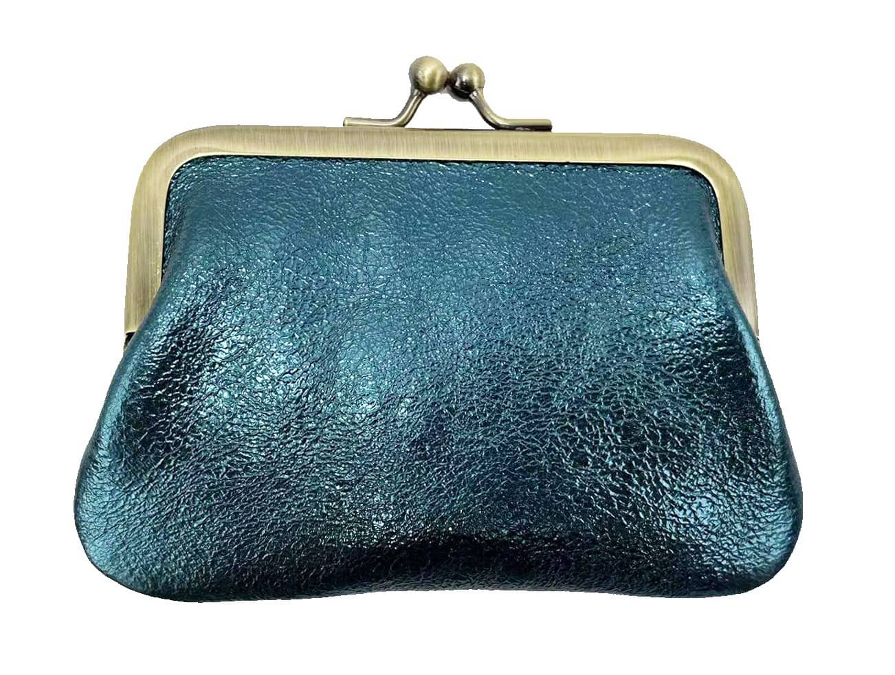 Mini Borsellino in Pelle con Chiusura Clic Clac -Made in Italy-