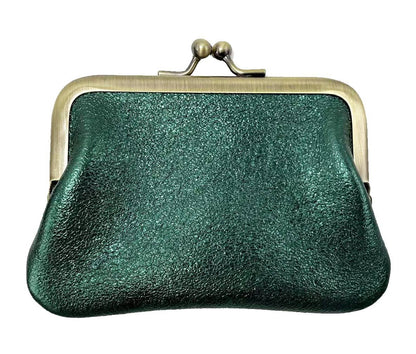 Mini Borsellino in Pelle con Chiusura Clic Clac -Made in Italy-