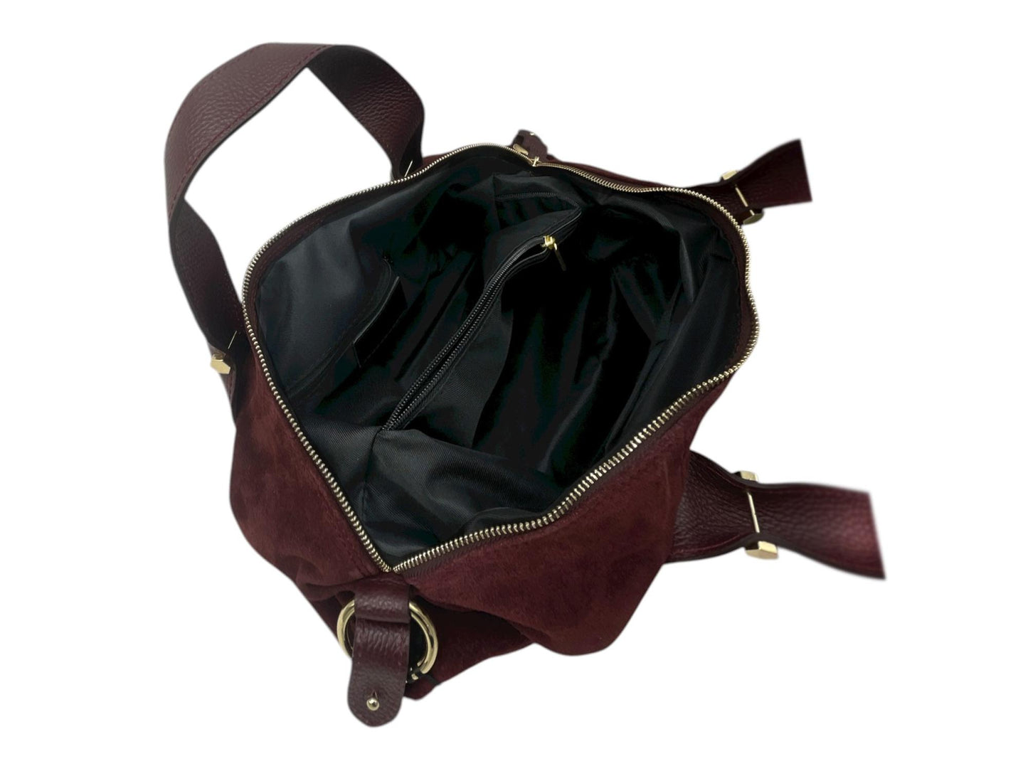 Borsa in Pelle scamosciata