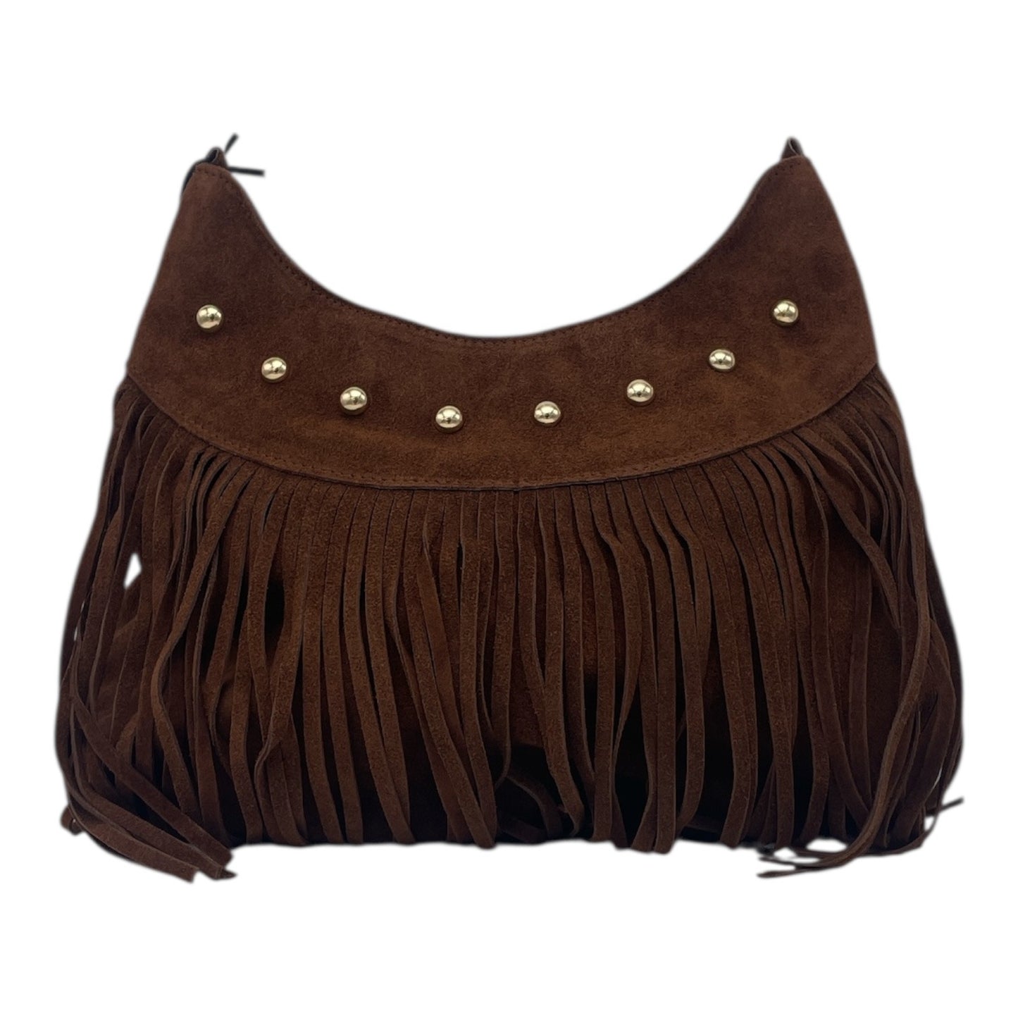 Borsa in pelle scamosciata