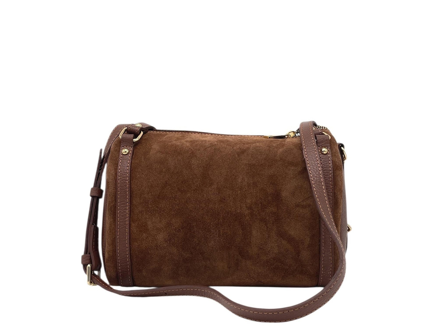 Borsa in pelle scamosciata