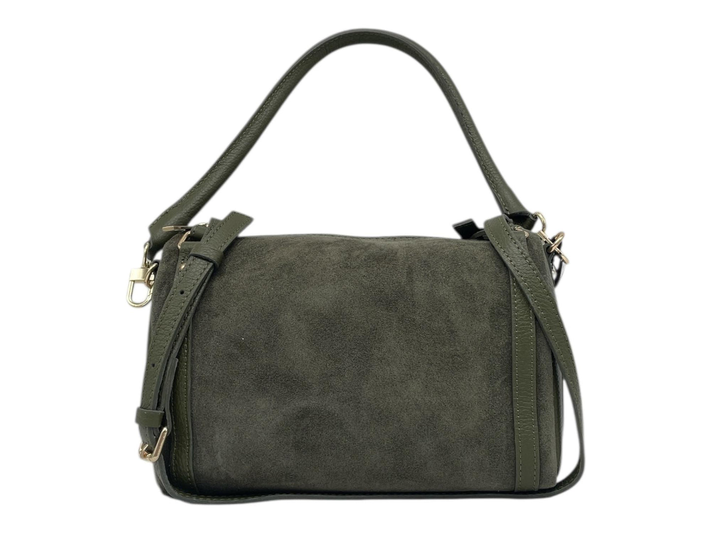 Borsa in pelle scamosciata