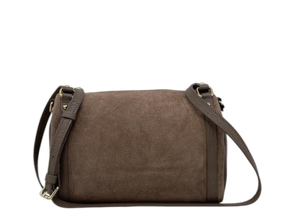 Borsa in pelle scamosciata