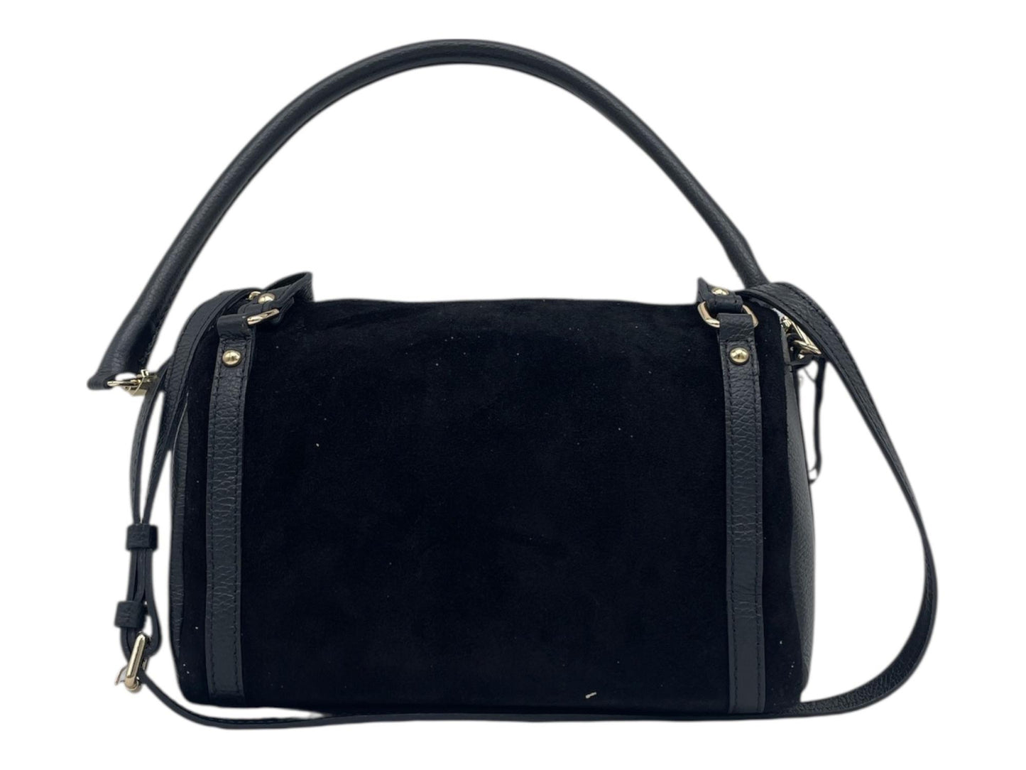 Borsa in pelle scamosciata