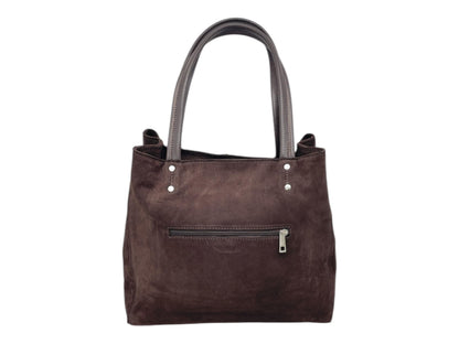 Borsa in Pelle scamosciata