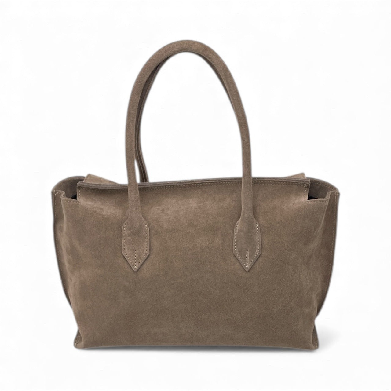 Borsa in pelle scamosciata