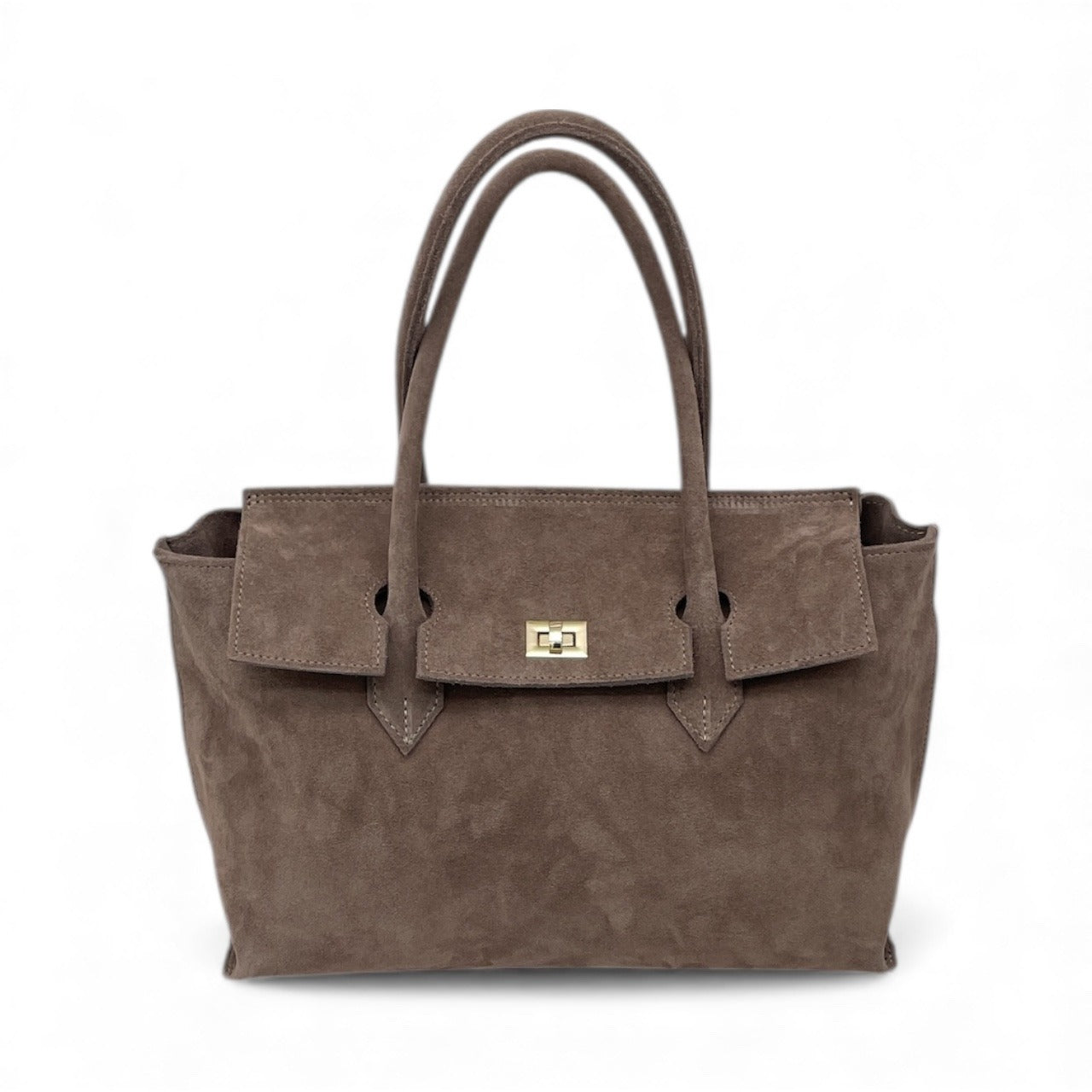 Borsa in pelle scamosciata