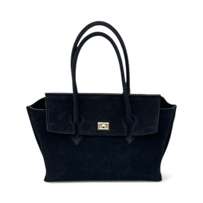 Borsa in pelle scamosciata