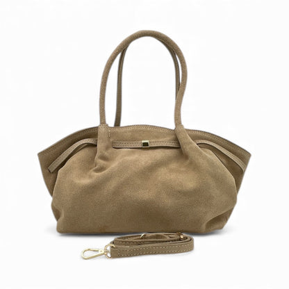 Borsa in Pelle scamosciata