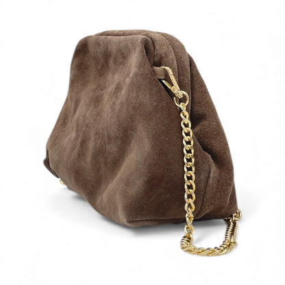 Borsa in Pelle scamosciata