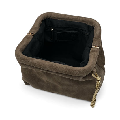 Borsa in Pelle scamosciata