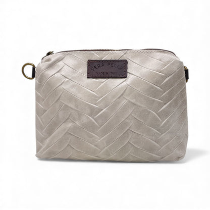 Borsa in pelle accessoriata