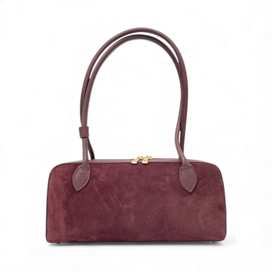 Borsa in pelle scamosciata