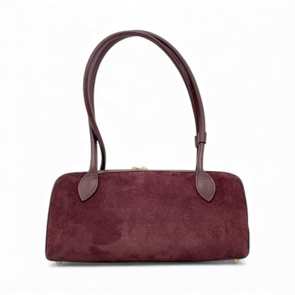 Borsa in pelle scamosciata