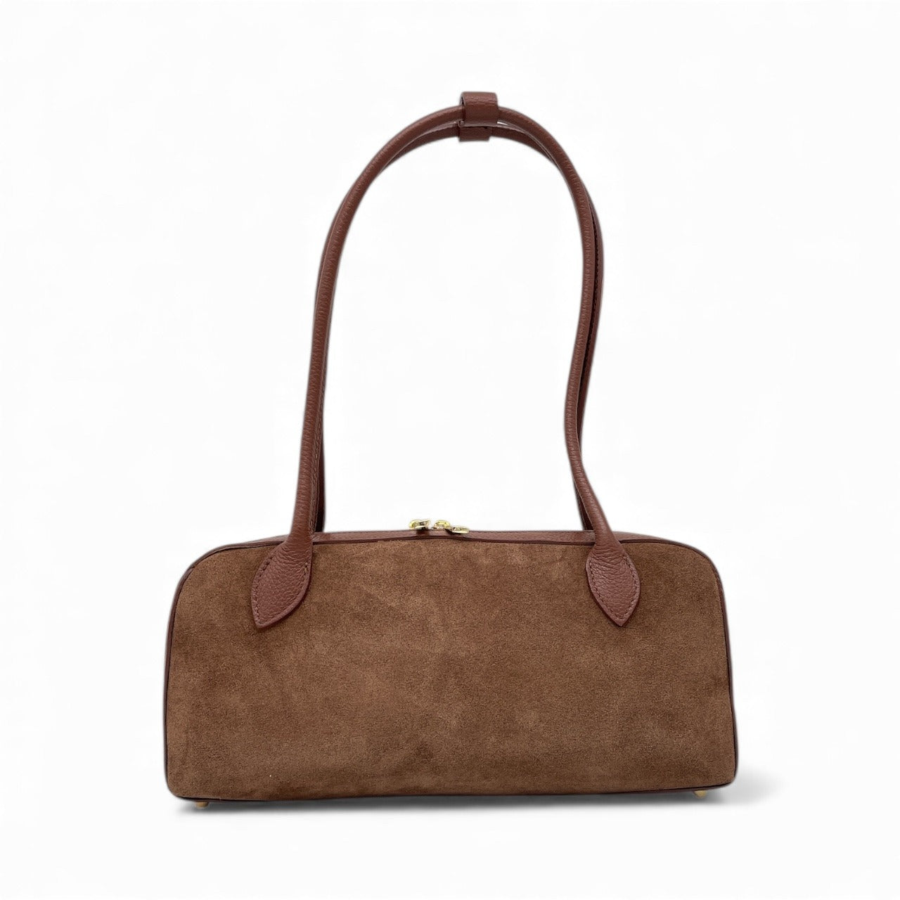 Borsa in pelle scamosciata