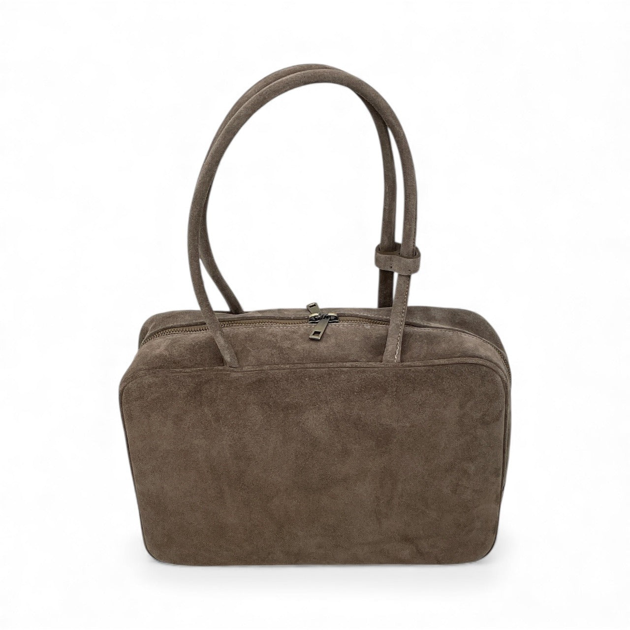 Borsa in pelle scamosciata