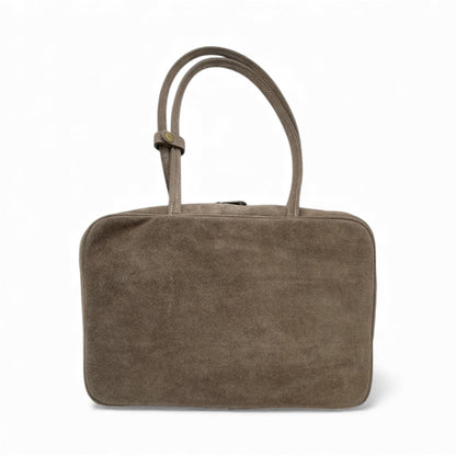 Borsa in pelle scamosciata