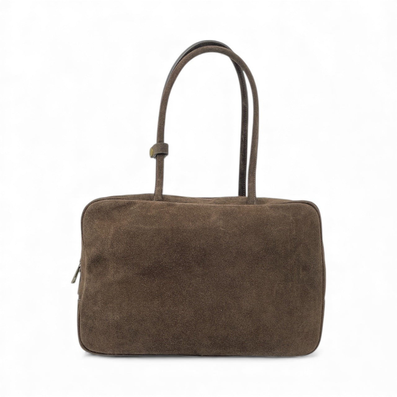 Borsa in pelle scamosciata