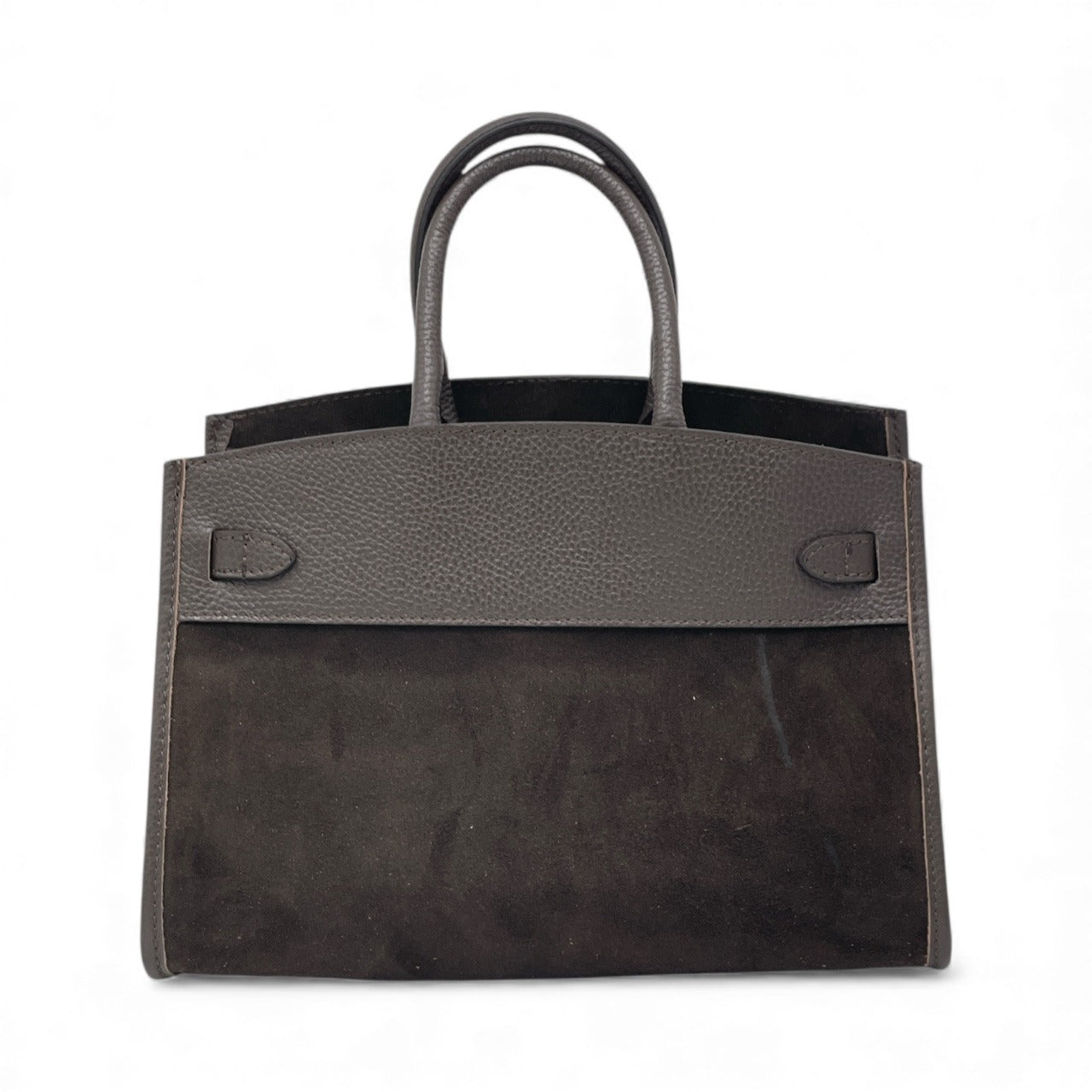 Borsa in pelle scamosciata