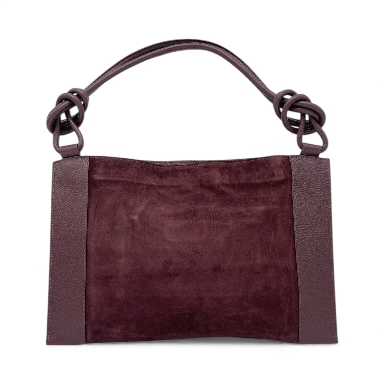 Borsa in pelle scamosciata