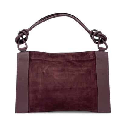 Borsa in pelle scamosciata