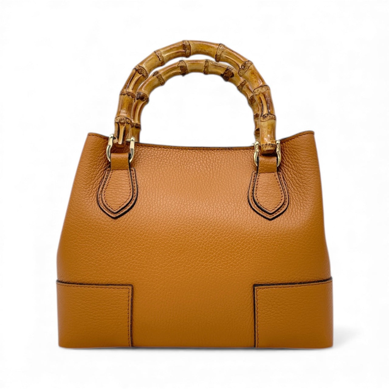 Borsa con manico in canna naturale