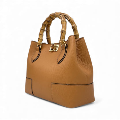 Borsa con manico in canna naturale