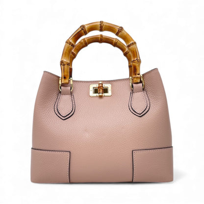 Borsa con manico in canna naturale