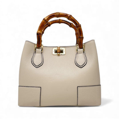 Borsa con manico in canna naturale