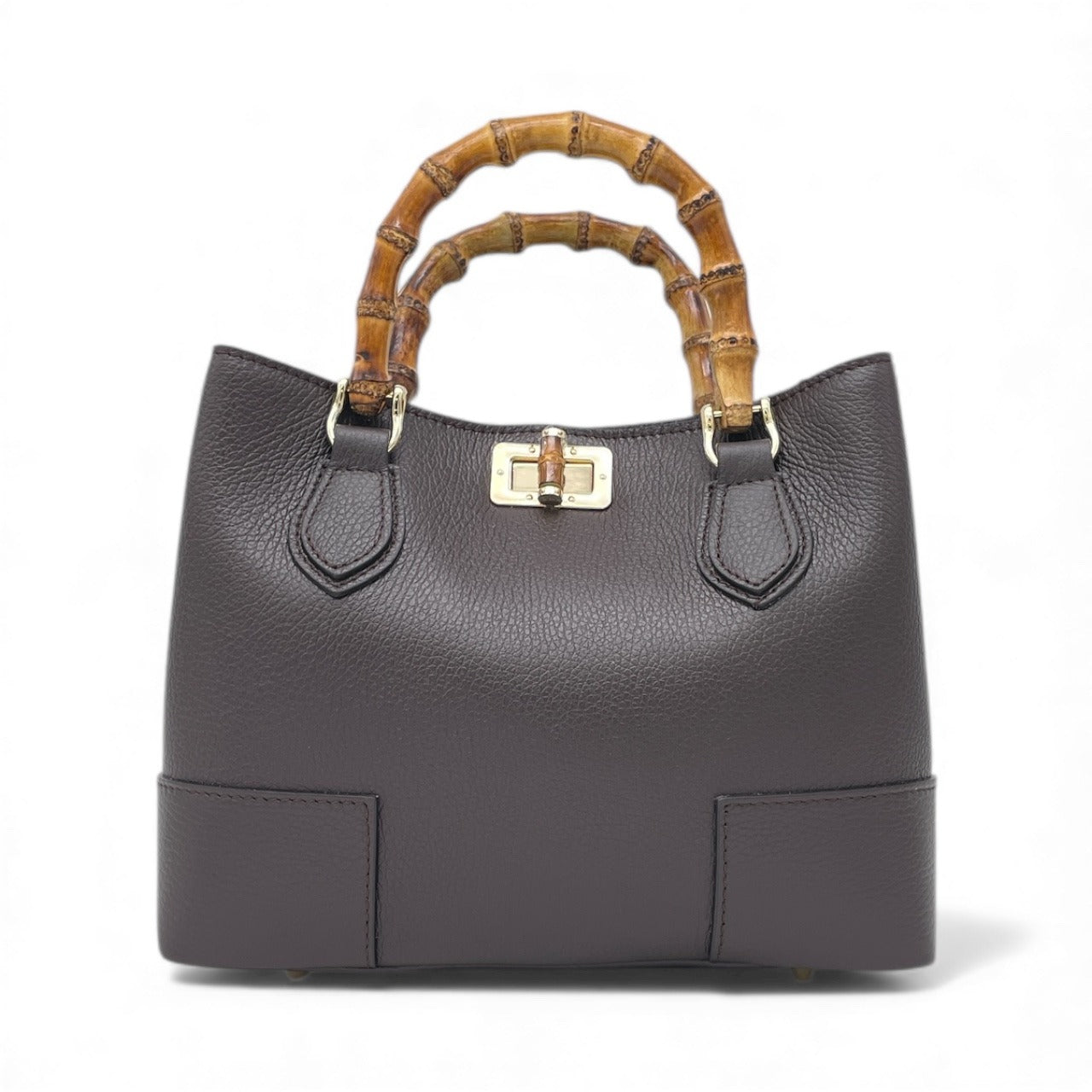 Borsa con manico in canna naturale