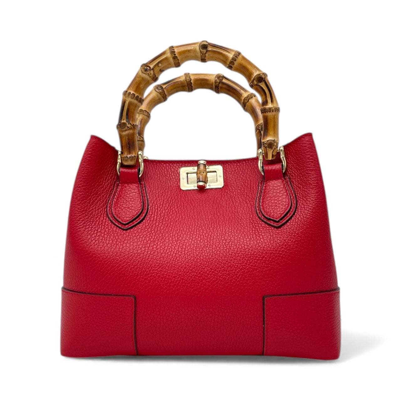 Borsa con manico in canna naturale