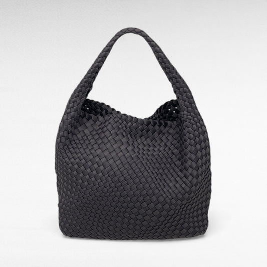 Borsa in tessuto accessoriata