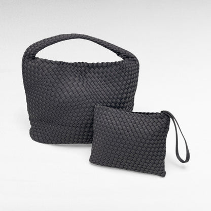 Borsa in tessuto accessoriata