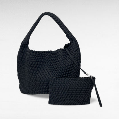 Borsa in tessuto accessoriata