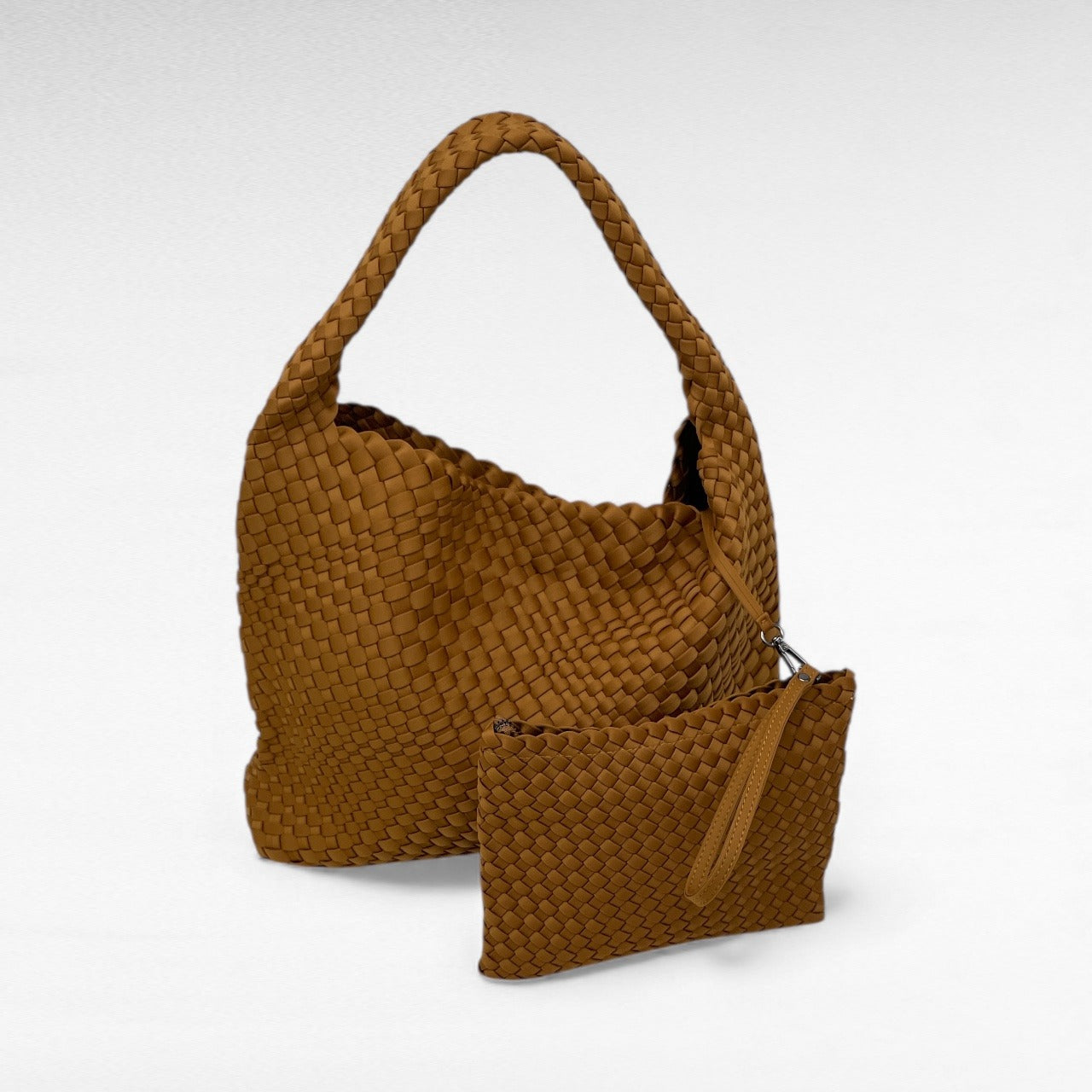 Borsa in tessuto accessoriata