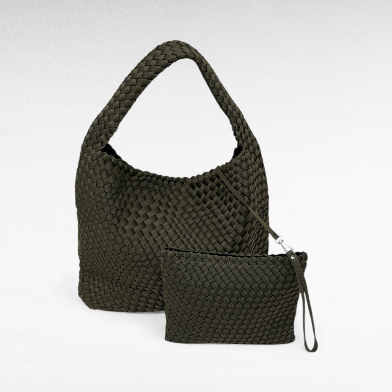 Borsa in tessuto accessoriata